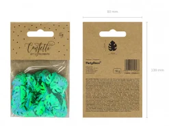 Metallic Green Palm Leaf Confetti
