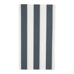 Midnight Blue Cabana Striped Paper Guest Towels 20ct