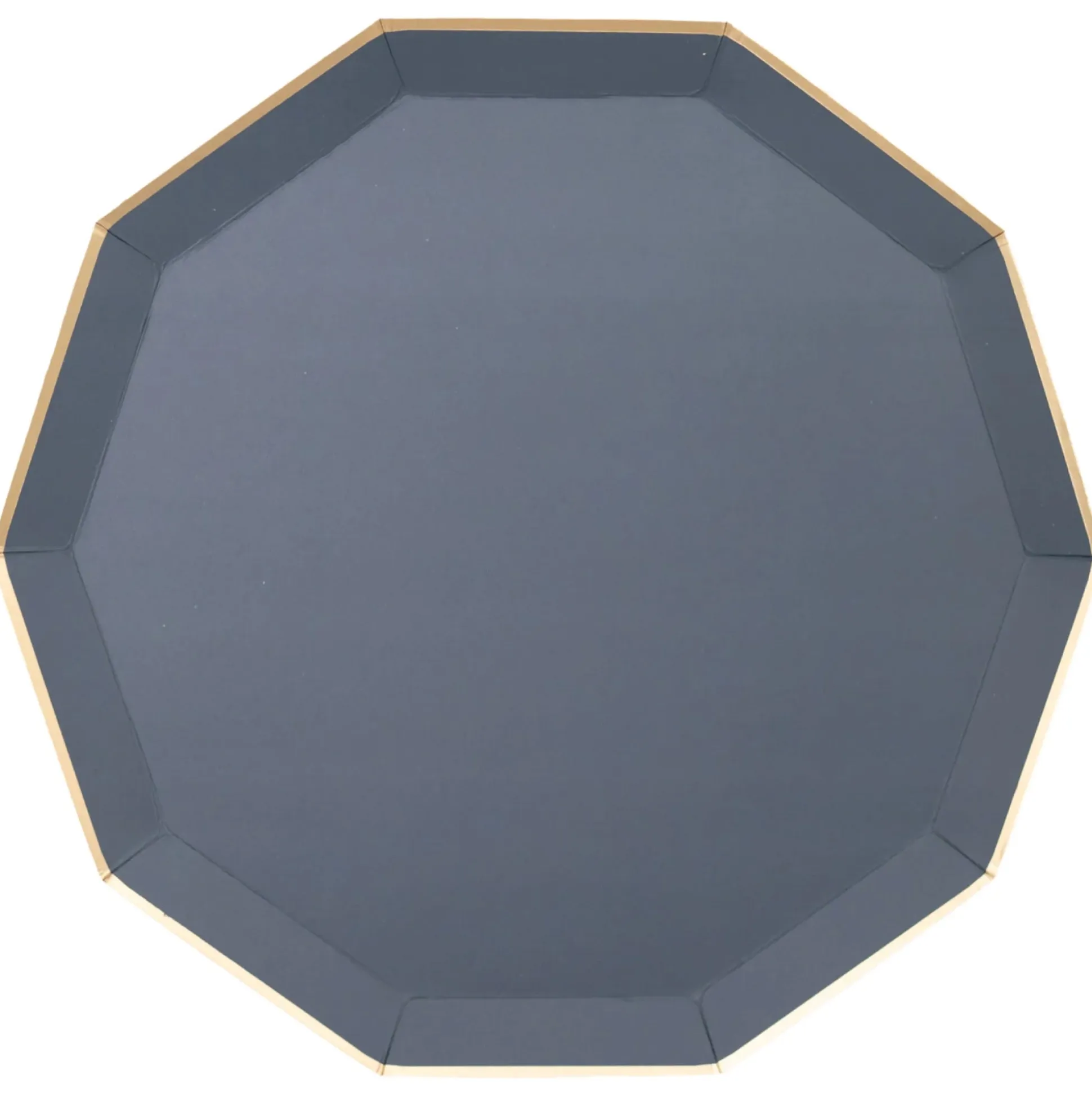 Midnight Blue Decagonal Dinner Plates 8ct
