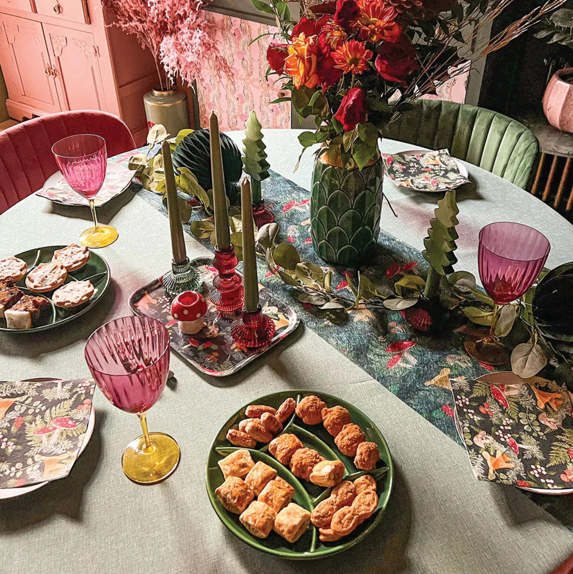 Midnight Forest Fabric Table Runner