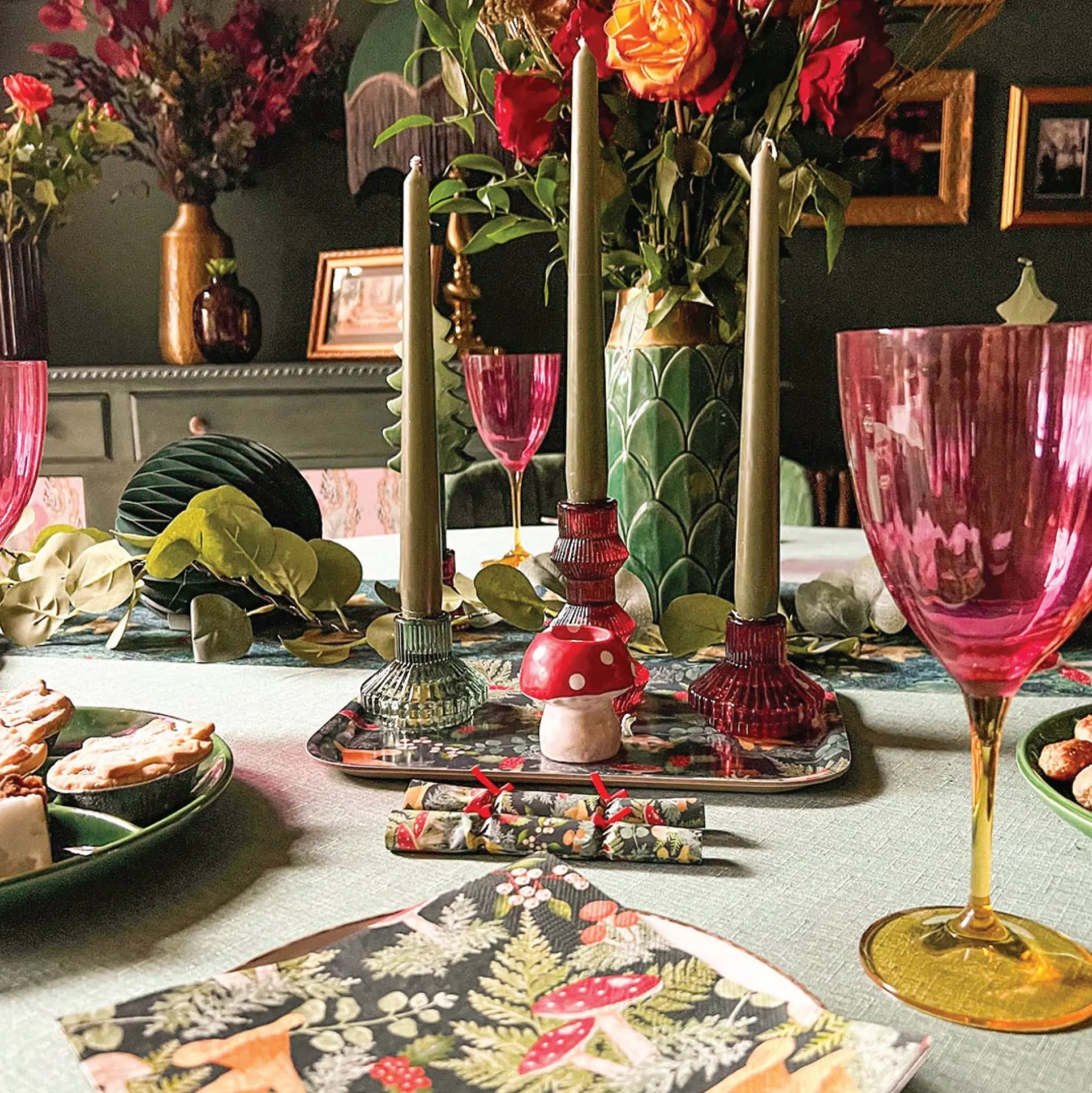 Midnight Forest Fabric Table Runner