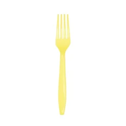 Mimosa Yellow Plastic Forks 24ct