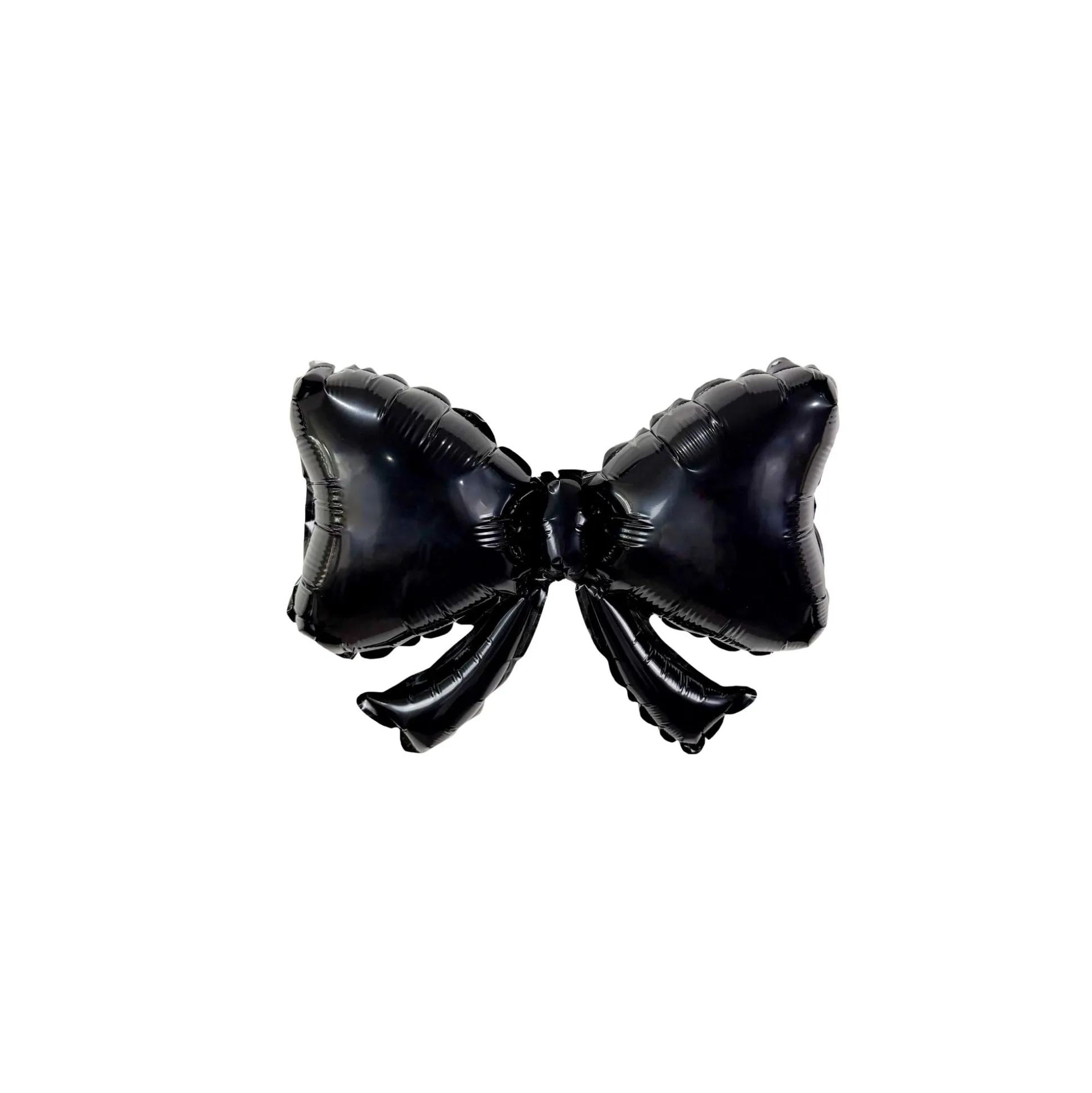 Mini Black Bow Foil Balloons 9in 5ct