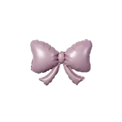 Mini Pink Bow Foil Balloons 9in 5ct