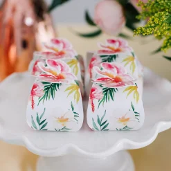 Mini Tropical Floral Favor Boxes 10ct