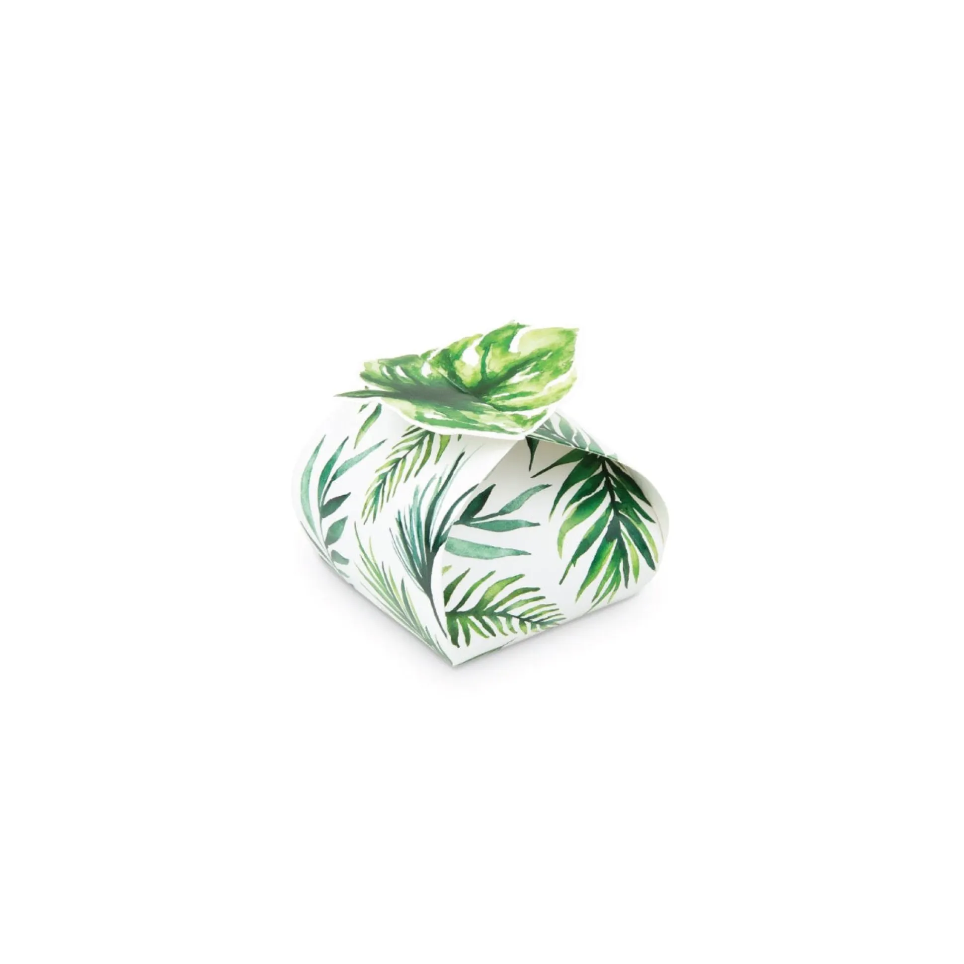 Mini Tropical Palm Leaf Favor Boxes 10ct