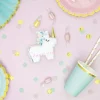 Mint Green & Gold Scalloped Paper Cups 6ct