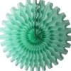 Mint Tissue Paper Fan 18in