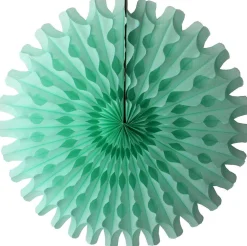Mint Tissue Paper Fan 18in