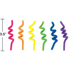 Multicolor Coil Birthday Candles