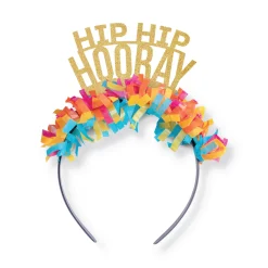 Multicolor Fringe Hip Hip Hooray Headband