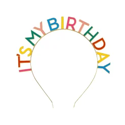 Multicolor It's My Birthday Headband