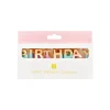 Multicolor Pastel & Gold Happy Birthday Candle Set