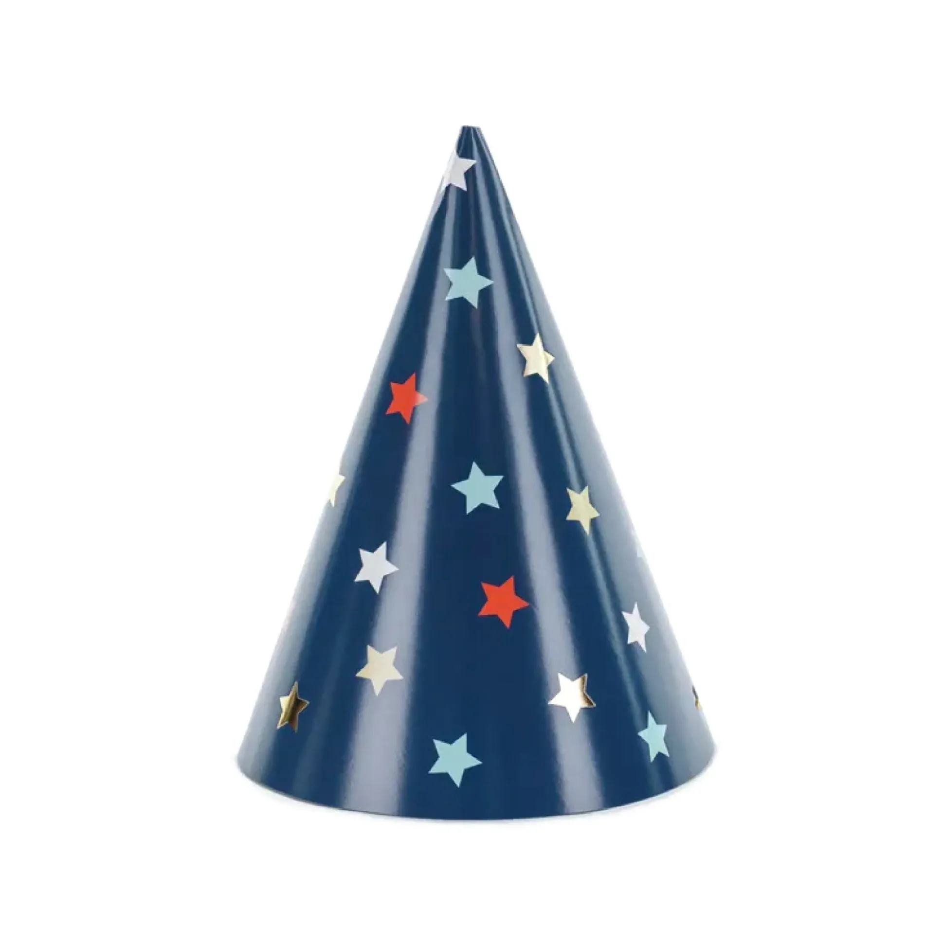 Multicolor Stars Party Hats 6ct
