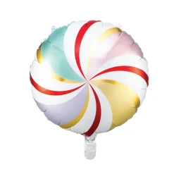 Multicolor Swirly Lollipop Foil Balloon 14in