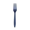 Navy Plastic Forks 24ct