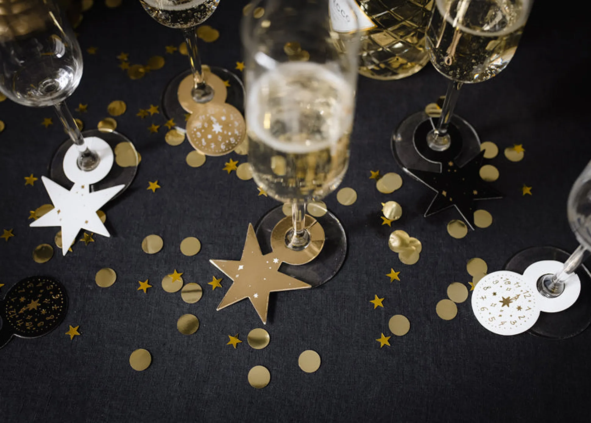 New Year's Eve Drink Tags 6ct