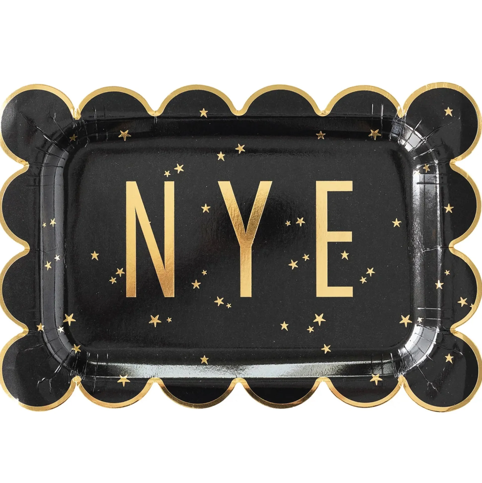 New Year's Eve Rectangle Lunch Plates 8ct
