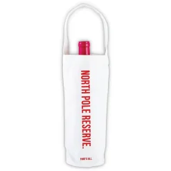 North Pole Reserve Canvas Wine Bottle Bag 1ct