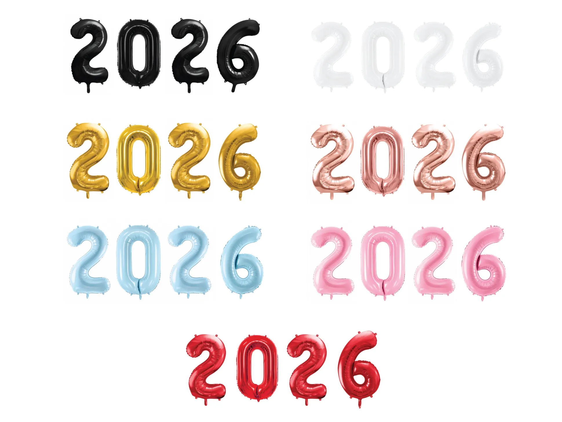 2026 Number Balloon Year 34in