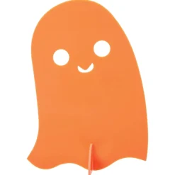 Orange Acrylic Ghost Decorations 3ct