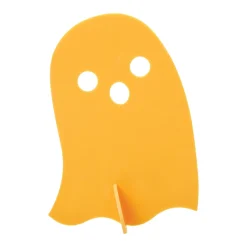 Orange Acrylic Ghost Decorations 3ct