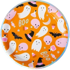 Orange Halloween Icon Dinner Plates 8ct