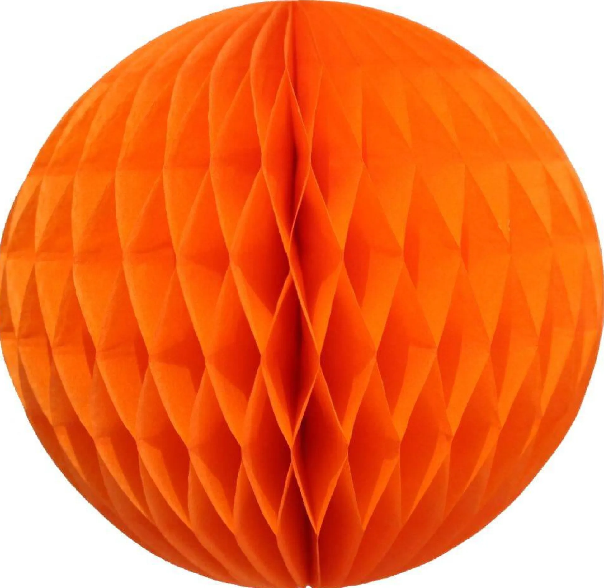 Orange Honeycomb Tissue Ball