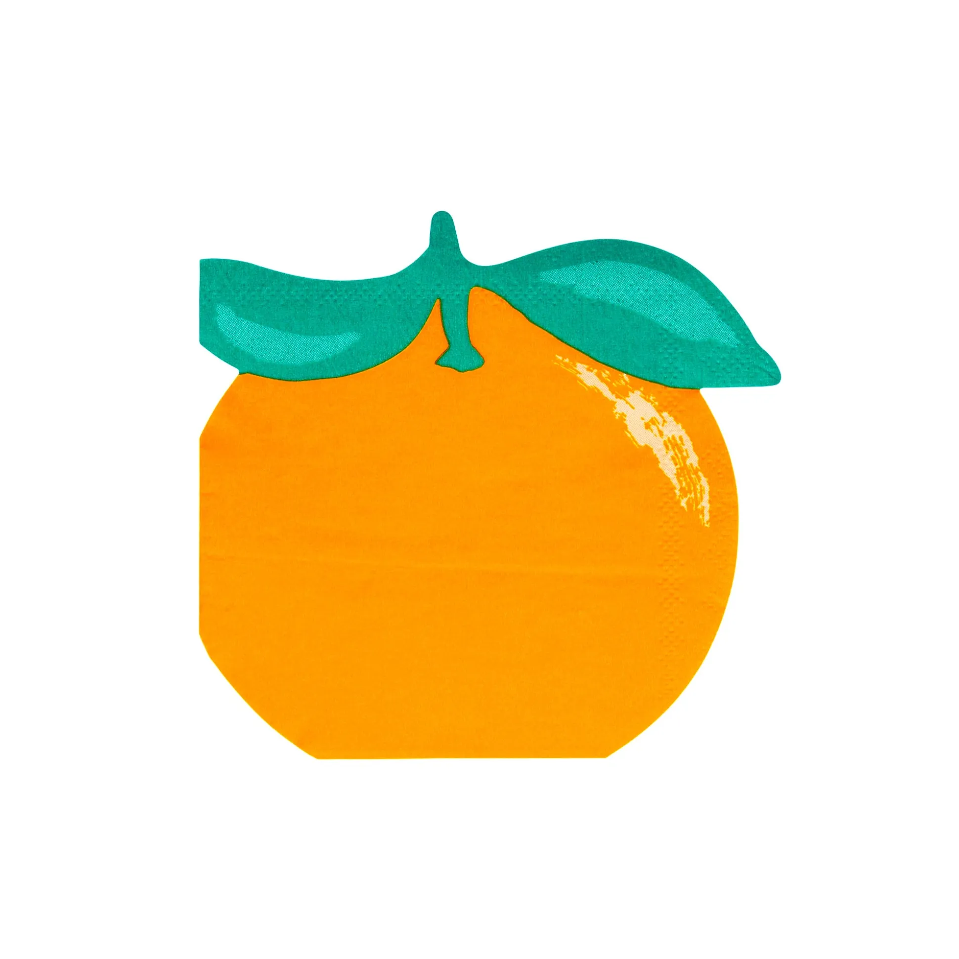 Orange Shaped Dessert Napkins 24ct