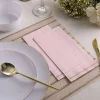 Pale Pink & Gold Stripe Paper Guest Towels 16ct