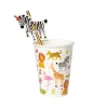 Party Animals Birthday Paper Cups & Straws 8ct