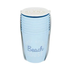 Party at the Beach House Frosted Plastic Cups 8ct