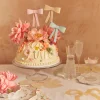 Pastel Bow Cake Toppers 3ct