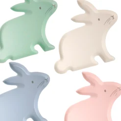 Pastel Bunny Bamboo Lunch Plates 4ct