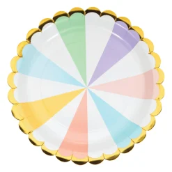 Pastel Celebrations Lunch Plates 8ct