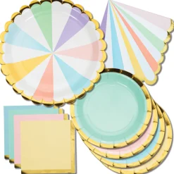 Pastel Celebrations Lunch Plates 8ct