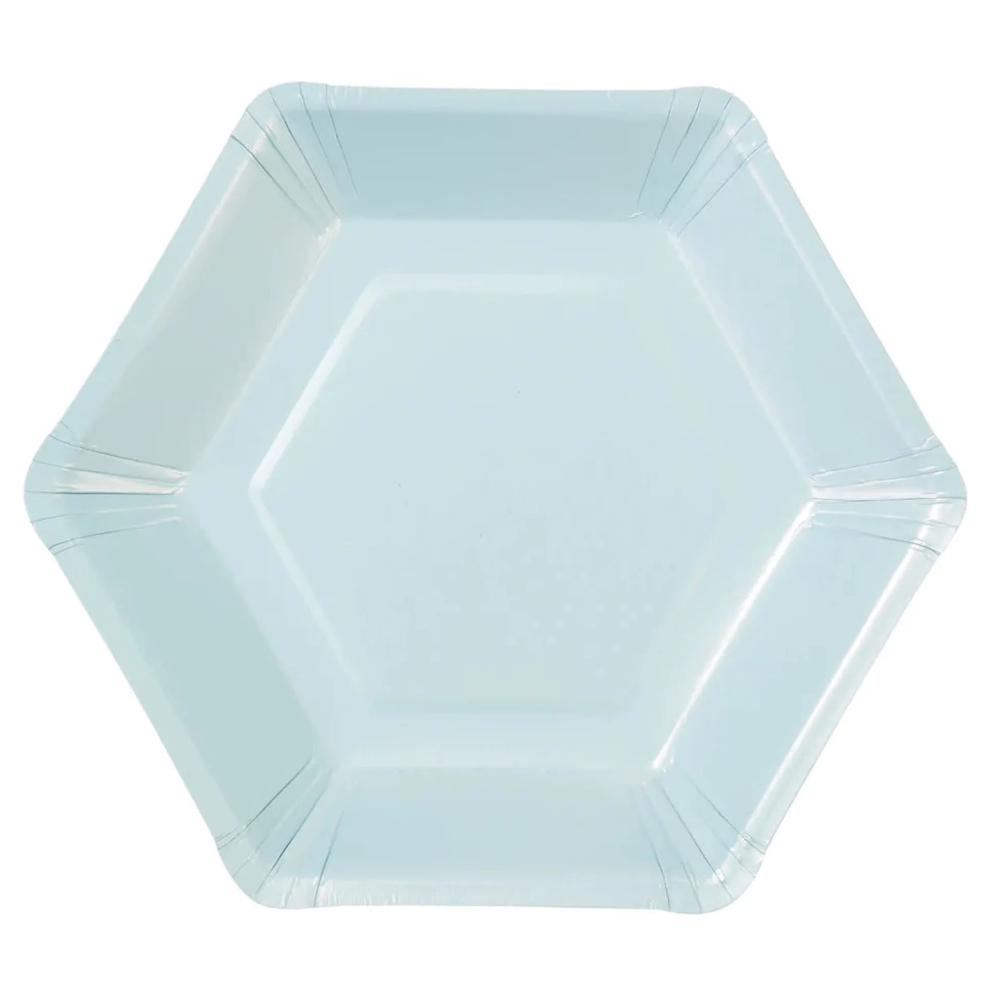 Pastel Hexagonal Dessert Plates 12ct