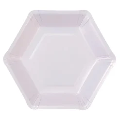 Pastel Hexagonal Dessert Plates 12ct