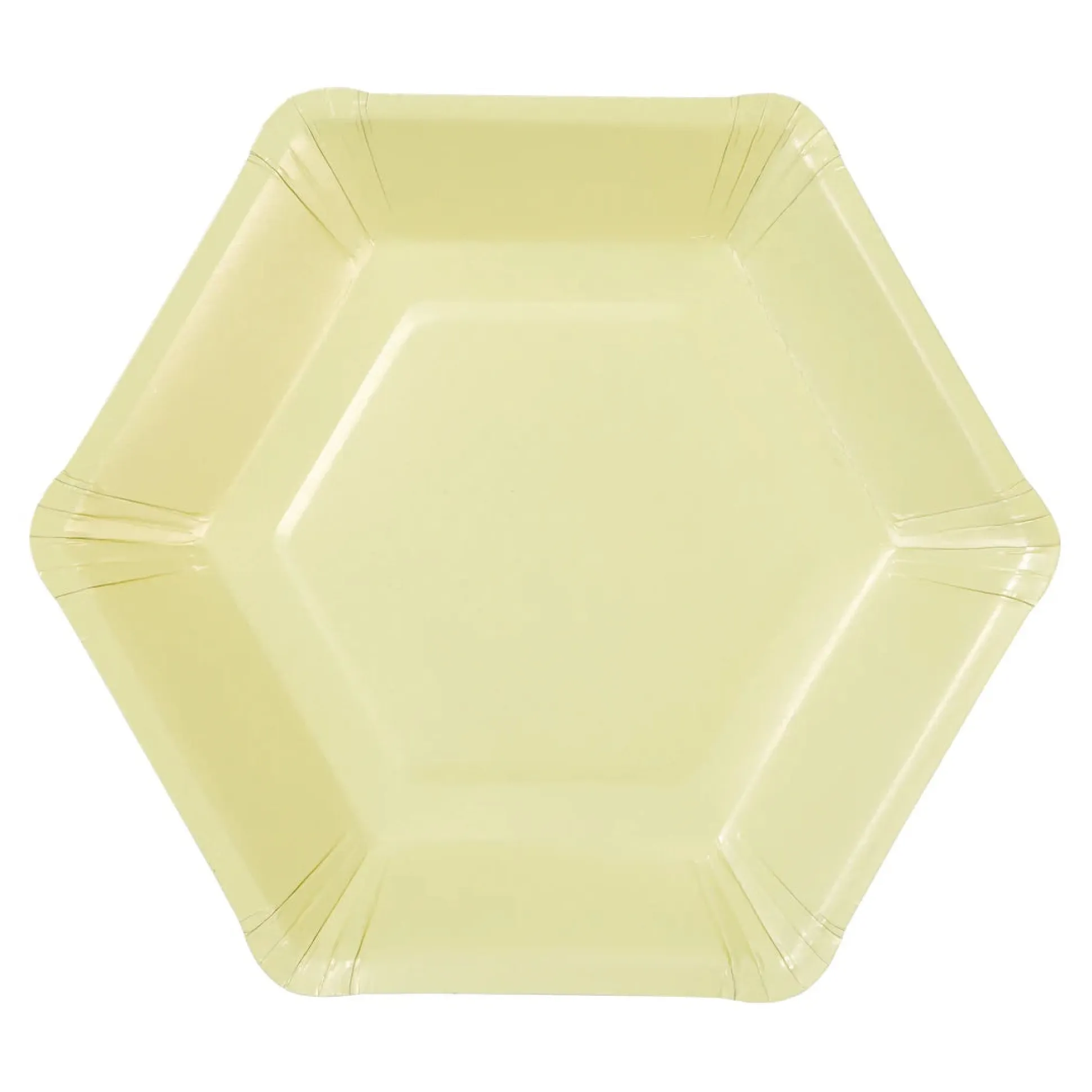 Pastel Hexagonal Dessert Plates 12ct