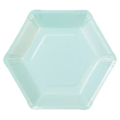 Pastel Hexagonal Dessert Plates 12ct