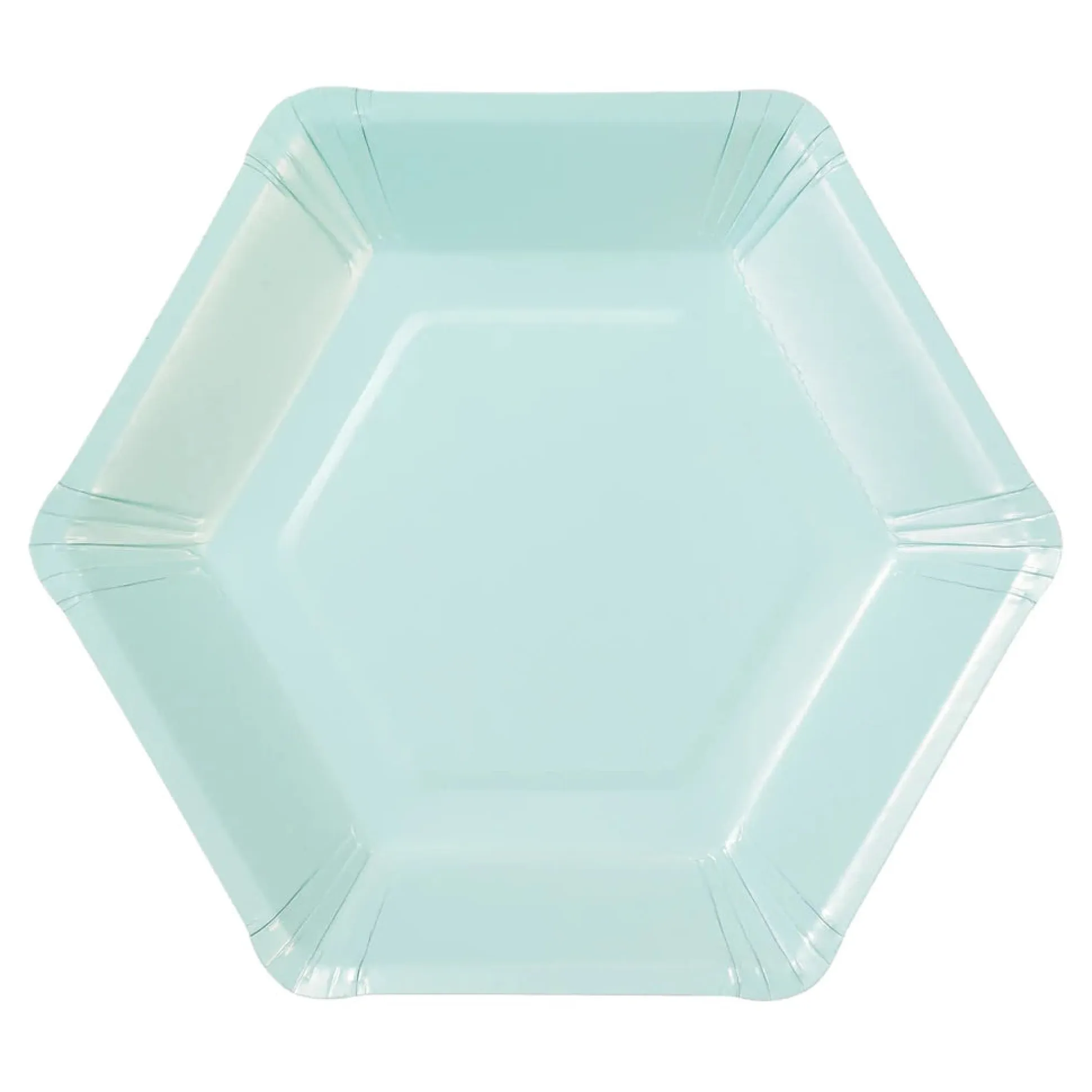 Pastel Hexagonal Dessert Plates 12ct