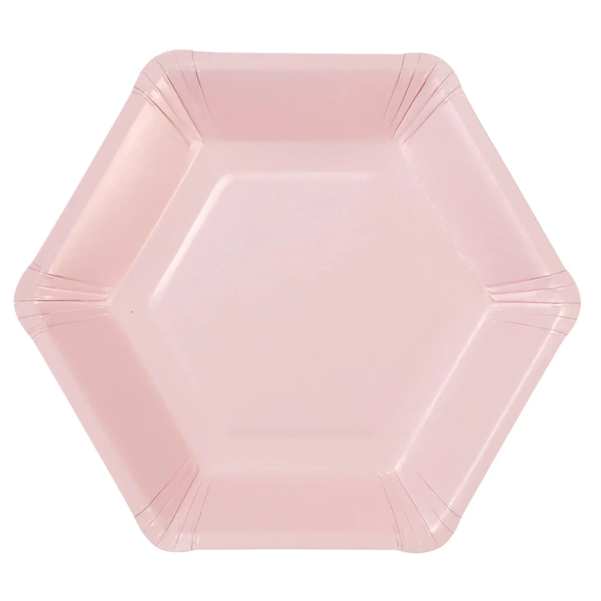 Pastel Hexagonal Dessert Plates 12ct