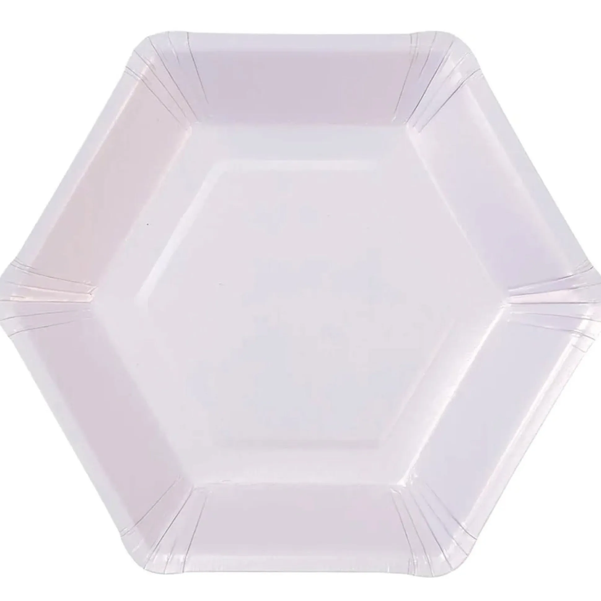 Pastel Hexagonal Dinner Plates 8ct