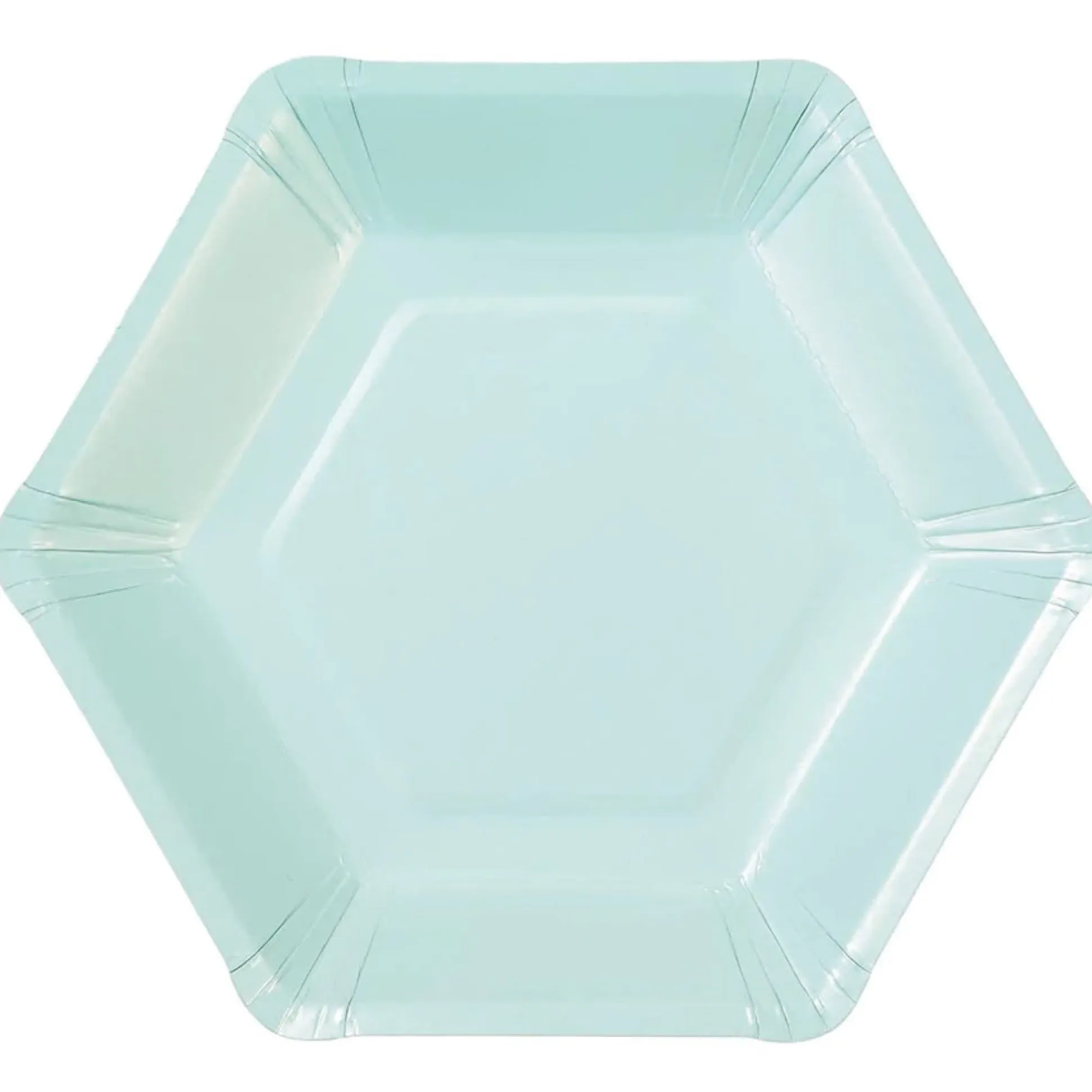 Pastel Hexagonal Dinner Plates 8ct