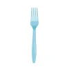Pastel Light Blue Plastic Forks 24ct