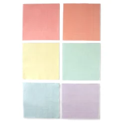 Pastel Multicolored Lunch Napkins 20ct