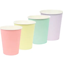 Pastel Multicolored Paper Cups 8ct