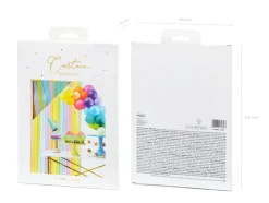 Pastel Rainbow Fringe Curtain