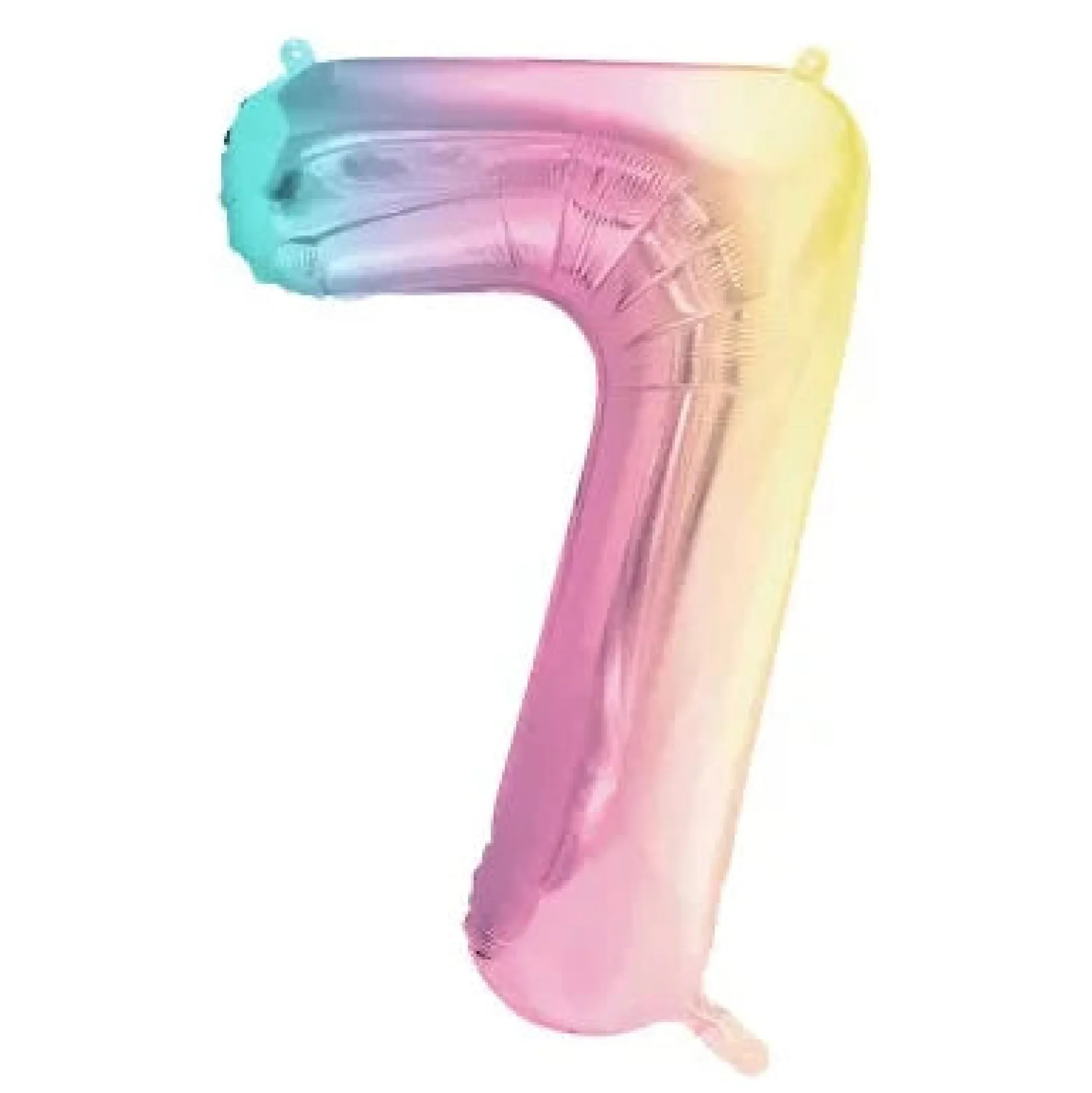 34" Pastel Rainbow Number Balloon 0-9