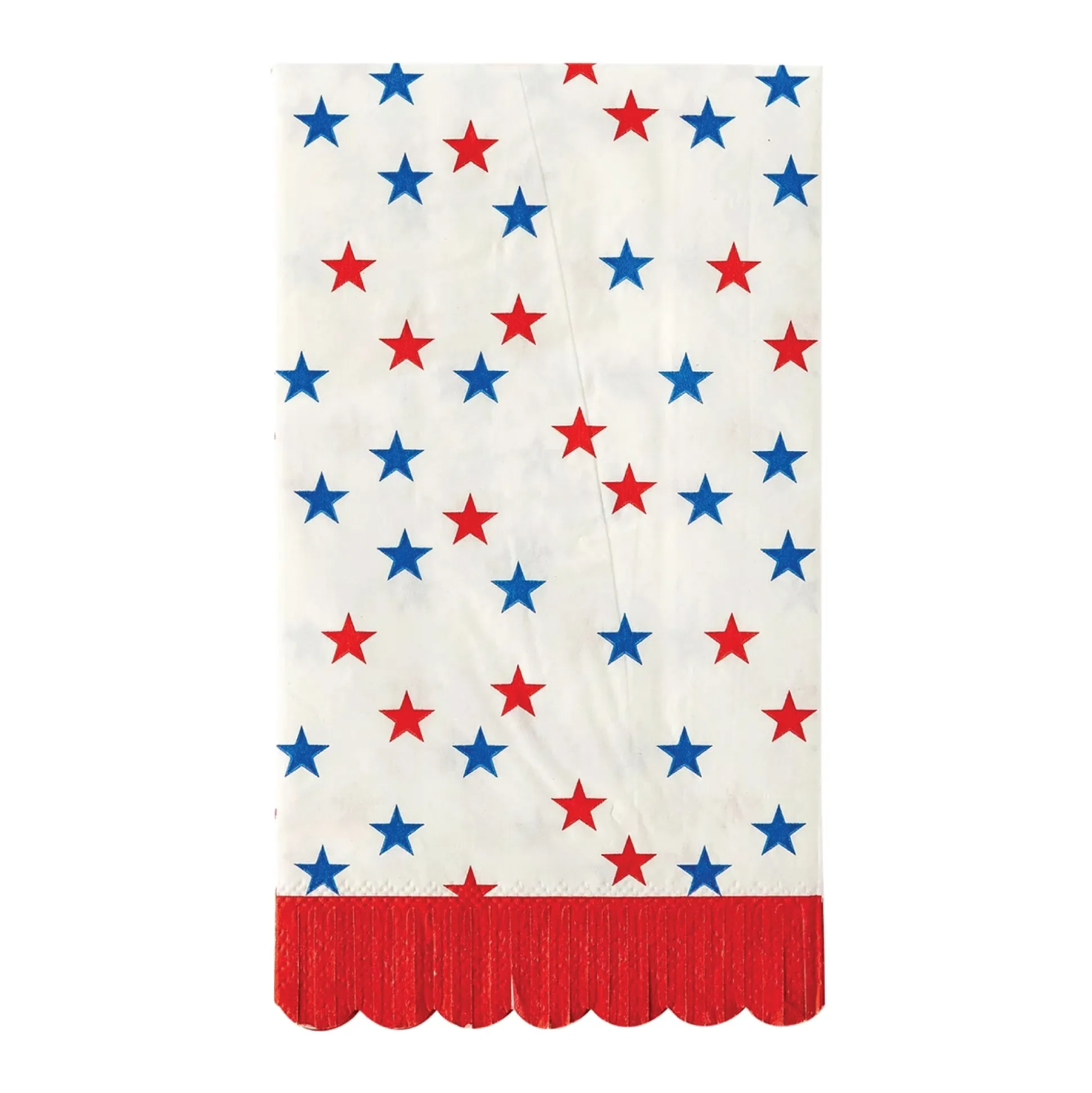 Patriotic Stars Fringe Guest Towels 24ct